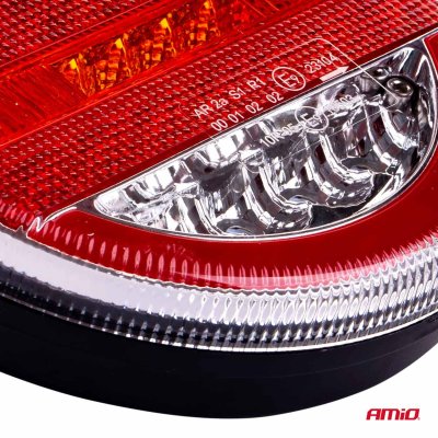 Bagkombination LED lampe AMiO RCL-07-LR dynamisk venstre/højre