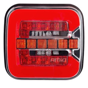 Bagkombinations-LED-lampe AMiO RCL-08-LR dynamisk venstre/højre