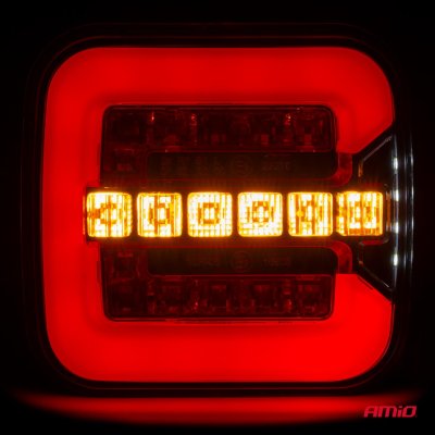 Bagkombinations-LED-lampe AMiO RCL-08-LR dynamisk venstre/højre