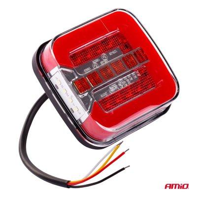 Bagkombinations-LED-lampe AMiO RCL-08-LR dynamisk venstre/højre