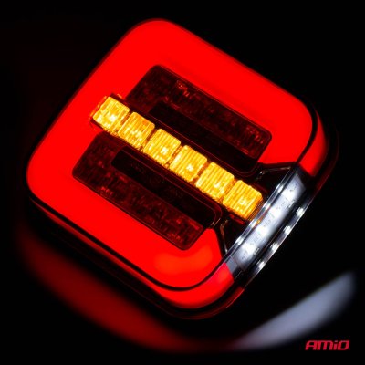 Bagkombinations-LED-lampe AMiO RCL-08-LR dynamisk venstre/højre
