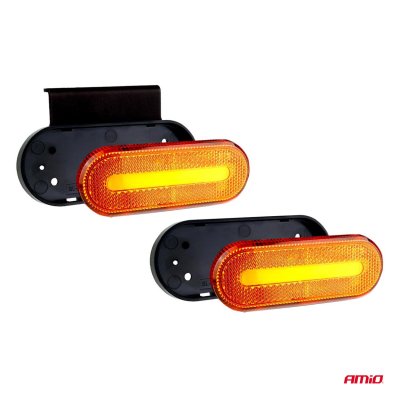 Marker outline LED lys AMiO OM-01-O oval, orange