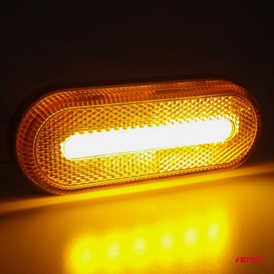 Marker outline LED lys AMiO OM-01-O oval, orange