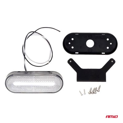Marker outline LED lys AMiO OM-01-W oval, hvid