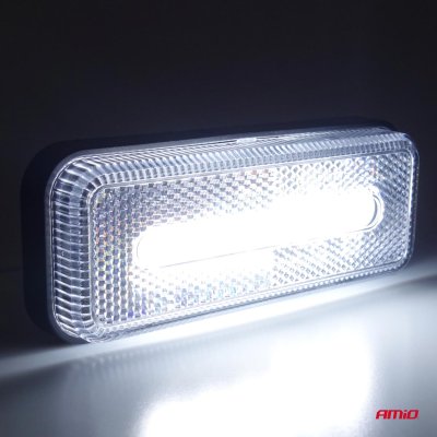 Marker outline LED lys AMiO OM-02-W rektangulær, hvid