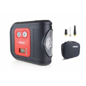 Bil luftkompressor med digitalttryk måler og LED-lys 12V Acomp-10