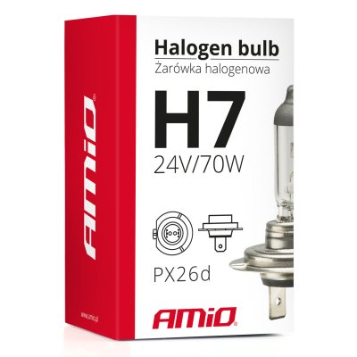 Halogenpære H7 24V 70W UV-filter (E8)