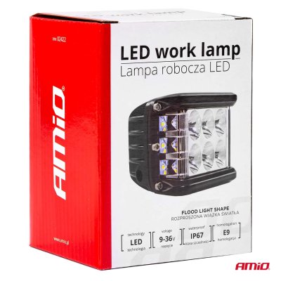 Arbejdslampe AWL08 12 LED (2 Funktioner) 9-36V