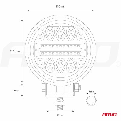 Arbejdslygte AWL16 26LED COMBO 9-36V