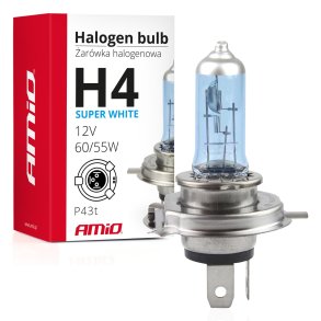 Halogenpære H4 12V 60/55W UV-filter (E8) Super Hvid