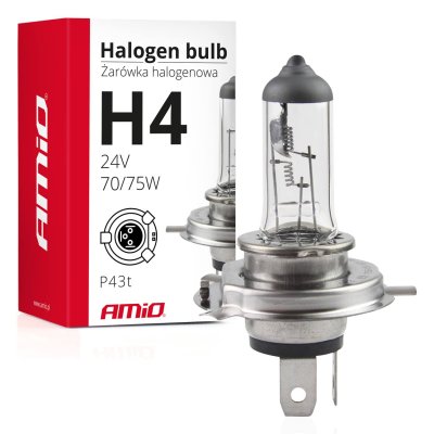 Halogenpære H4 24V 75/70W UV-filter (E8)