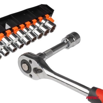 Metrisk Ratskruetrækker Socket Reparationsværktøjssæt 11stk (1/2
