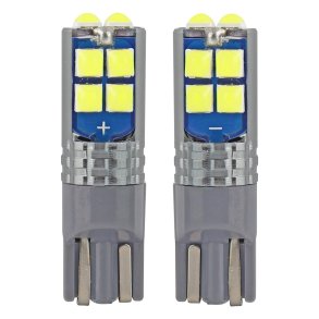 LED CANBUS 10SMD 3030 T10 W5W Hvid 12V/24V
