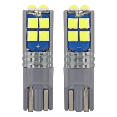 LED CANBUS 10SMD 3030 T10 W5W Hvid 12V/24V