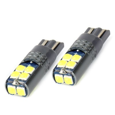 LED CANBUS 10SMD 3030 T10 W5W Hvid 12V/24V