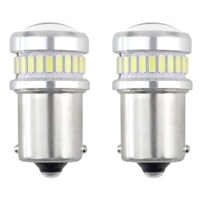 LED CANBUS 3014 24SMD + 3030 6SMD 1156 BA15S P21W R10W R5W Hvid 12V/24V