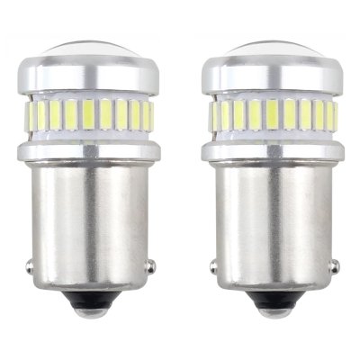 LED CANBUS 3014 24SMD + 3030 6SMD 1156 BA15S P21W R10W R5W Hvid 12V/24V