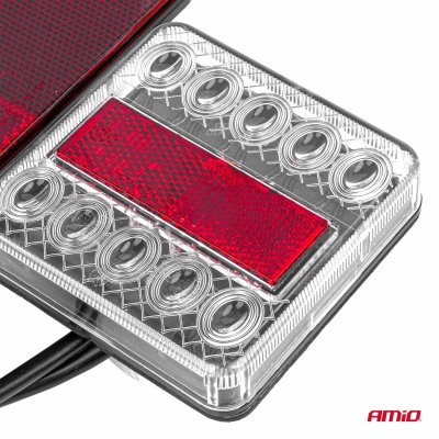 Magnetisk trailerlampe sæt med trekant