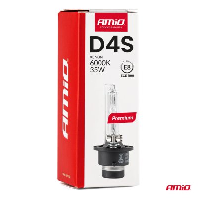 Xenon pære D4S 6000K AMiO PREMIUM