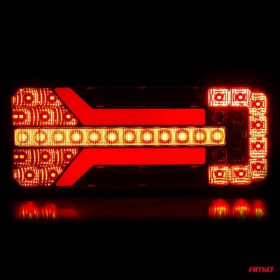 Bag kombination LED lampe AMiO RCL-01-LR dynamisk, venstre