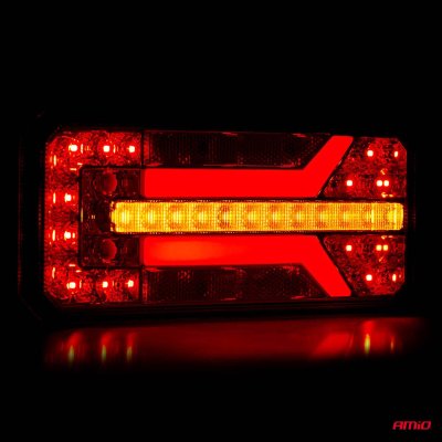 Bag kombination LED lampe AMiO RCL-01-LR dynamisk, venstre
