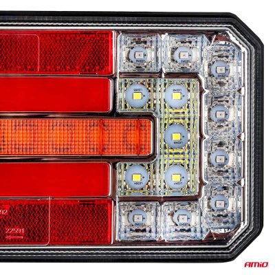 Bag kombination LED lampe AMiO RCL-01-LR dynamisk, venstre