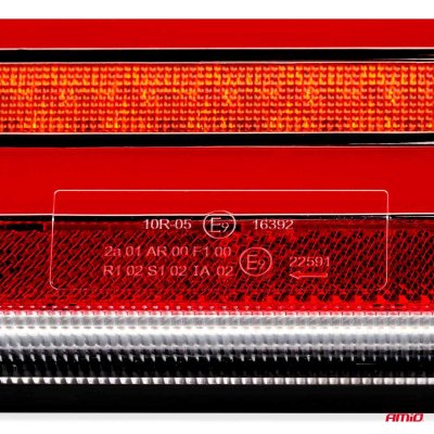 Bag kombination LED lampe AMiO RCL-01-LR dynamisk, venstre