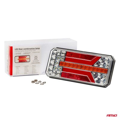 Bagkombinations LED lampe AMiO RCL-01-LR dynamisk, højre