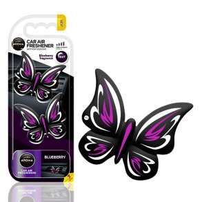 Bil luftfrisker AROMA FANCY SHAPES BUTTERFLY Blåbær