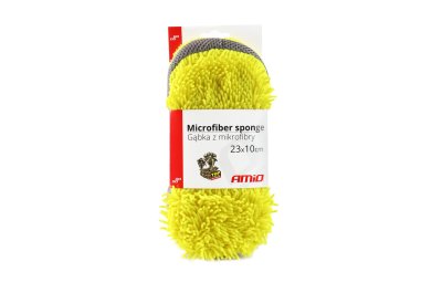 Mikrofiber gul svamp 63g 23x10,5x5cm