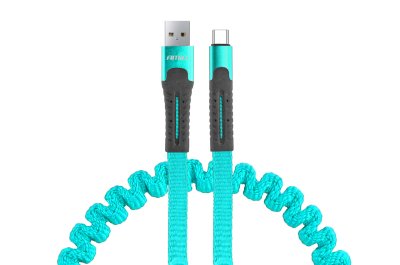 USB til USB-C fjederkabel 1.2m AMiO UC-14