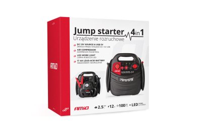 Startkabler 12V 17Ah 900A 4in1 JS01