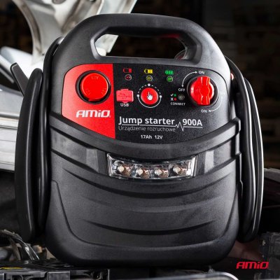 Startkabler 12V 17Ah 900A 4in1 JS01