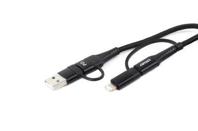 USB, USB-C til Lightning, USB-C kabel 1m Power Delivery AMiO UC-15