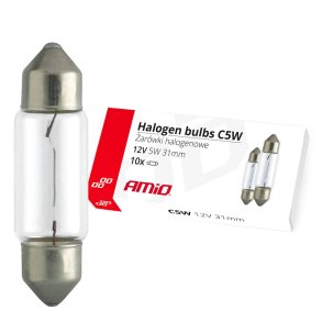 Halogen pærer C5W Festoon 31mm 12V 10stk