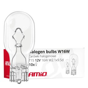 Halogenpærer W16W T15 16W W2.1x9.5d 12V 10 stk.