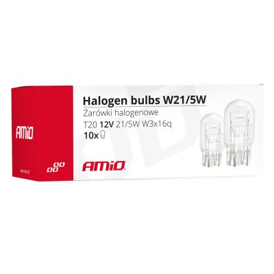 Halogenpærer T20 W21/5W W3x16d