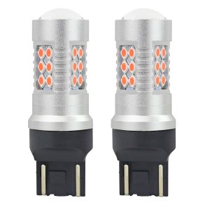LED CANBUS 3030 24SMD T20 7443 WR21/5W Rød 12V/24V