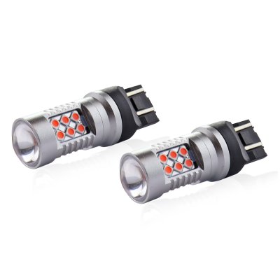 LED CANBUS 3030 24SMD T20 7443 WR21/5W Rød 12V/24V