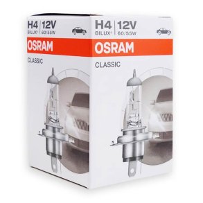Halogenpære Osram Classic H4 12V 60/55 P43T