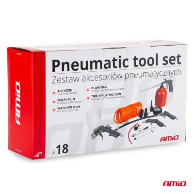Pneumatisk værktøjssæt 18 stk. PT-07