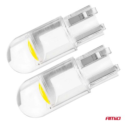 LED STANDARD T10 W5W COB HPC 12V Klar hvid