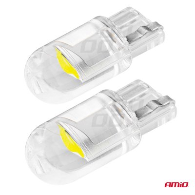 LED STANDARD T10 W5W COB HPC 12V Klar hvid
