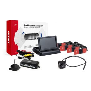 Parkeringsassistent system 4,3 TFT02 FLIP-UP CAM-310 sort indvendig montering 16,5mm