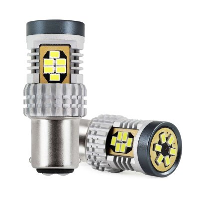 LED-pærer CANBUS 3020 24SMD 1157 BAY15D P21/5W Hvid 12V/24V