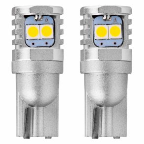 LED pærer CANBUS 3030 6SMD T10 W5W W10W Hvid 12V/24V