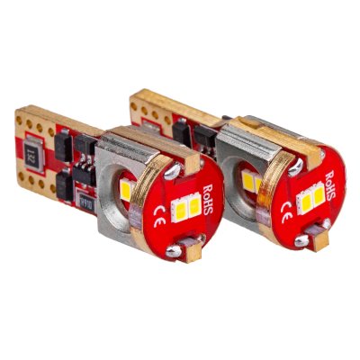 LED pærer CANBUS 2016 6SMD T10 W5W W10W Hvid Hvid 12V/24V