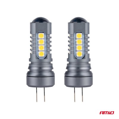 LED CANBUS 3030 18SMD HP24W Hvid 12V/24V