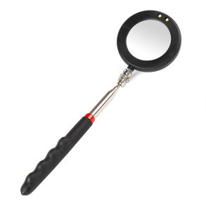 Teleskopinspektionsspejl med LED-lampe