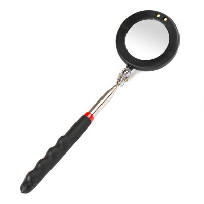 Teleskopinspektionsspejl med LED-lampe